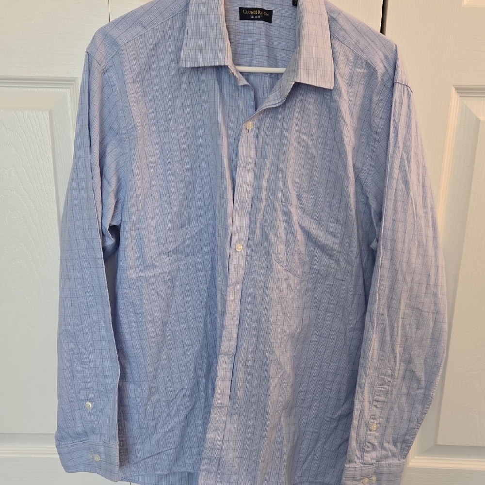 Club Room Pale Blue Long-Sleeve Dress Shirt